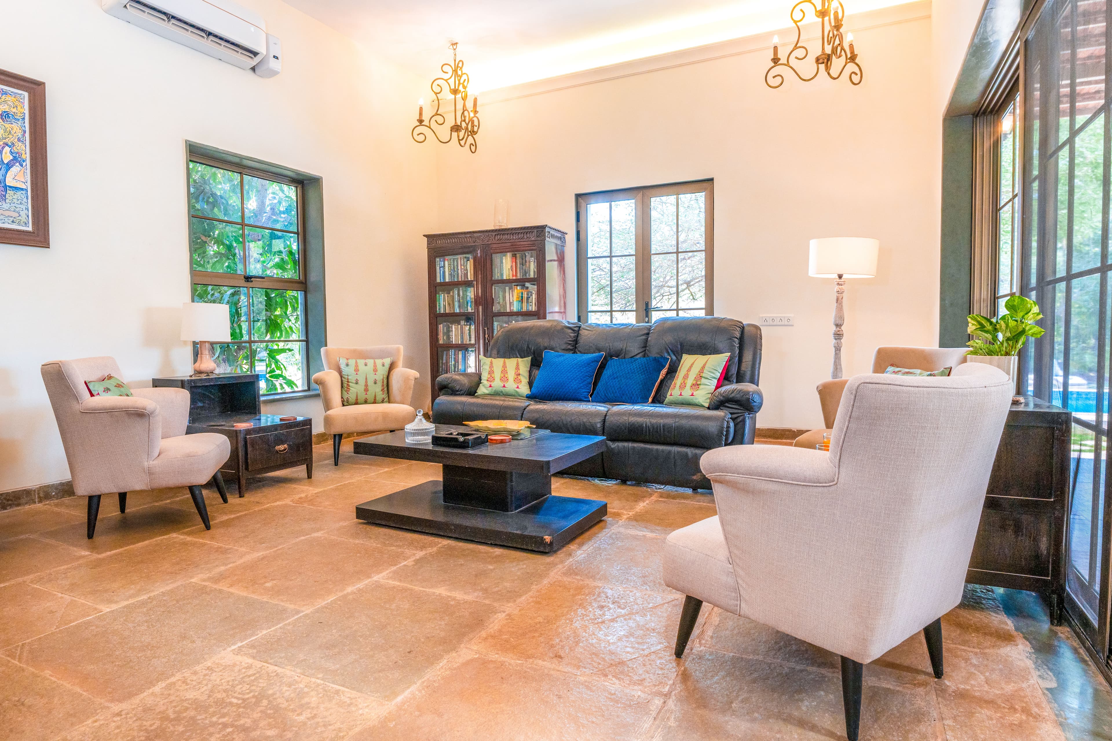 Casa Mocha | 5-BHK Pet-friendly Retreat With Pvt Pool, Verandah & Ent Lounge - Image 22