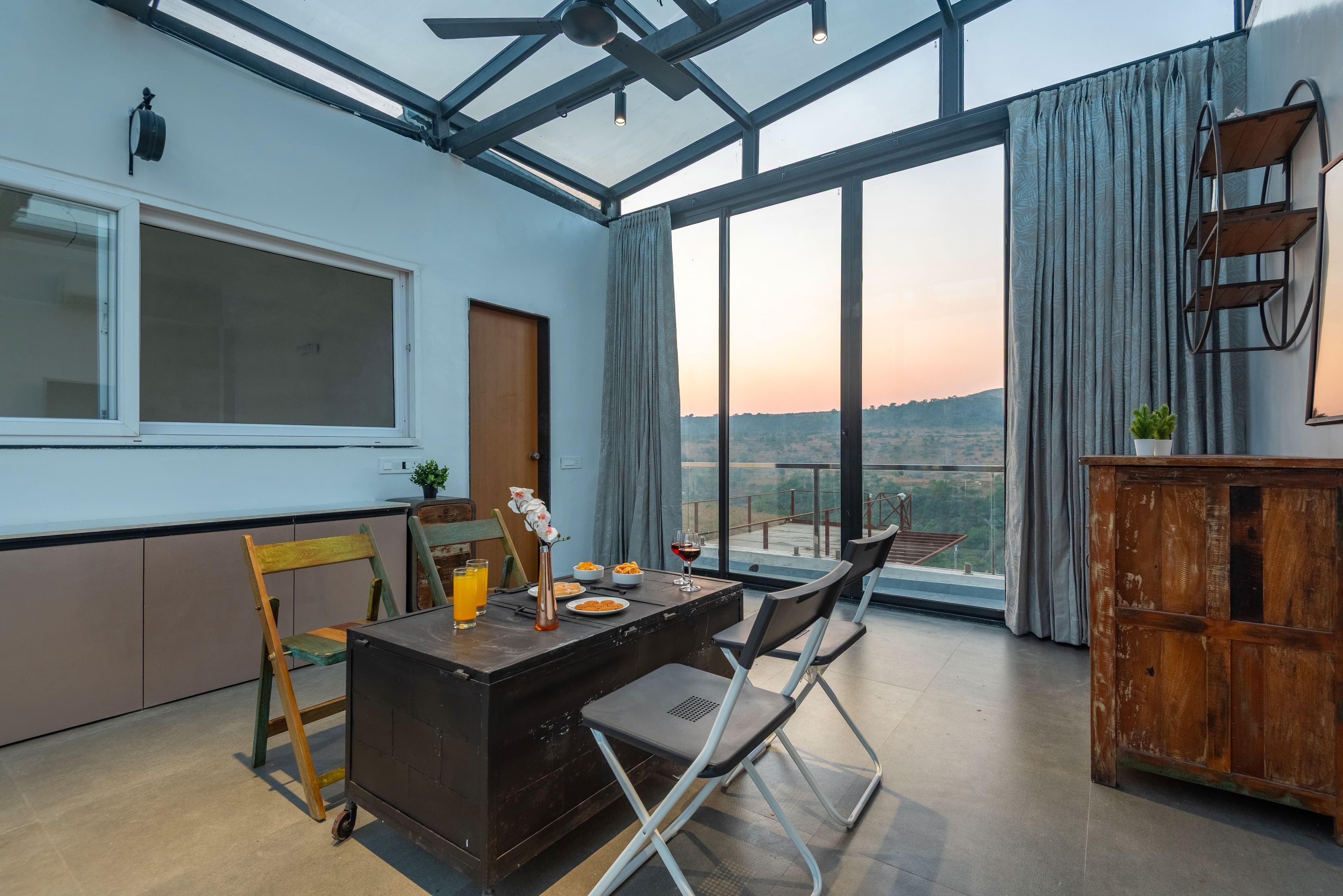 White House |  3-BHK Villa With panoramic Hill Views, Glass Room, Outdoor Pool & Dam nearby - Image 21