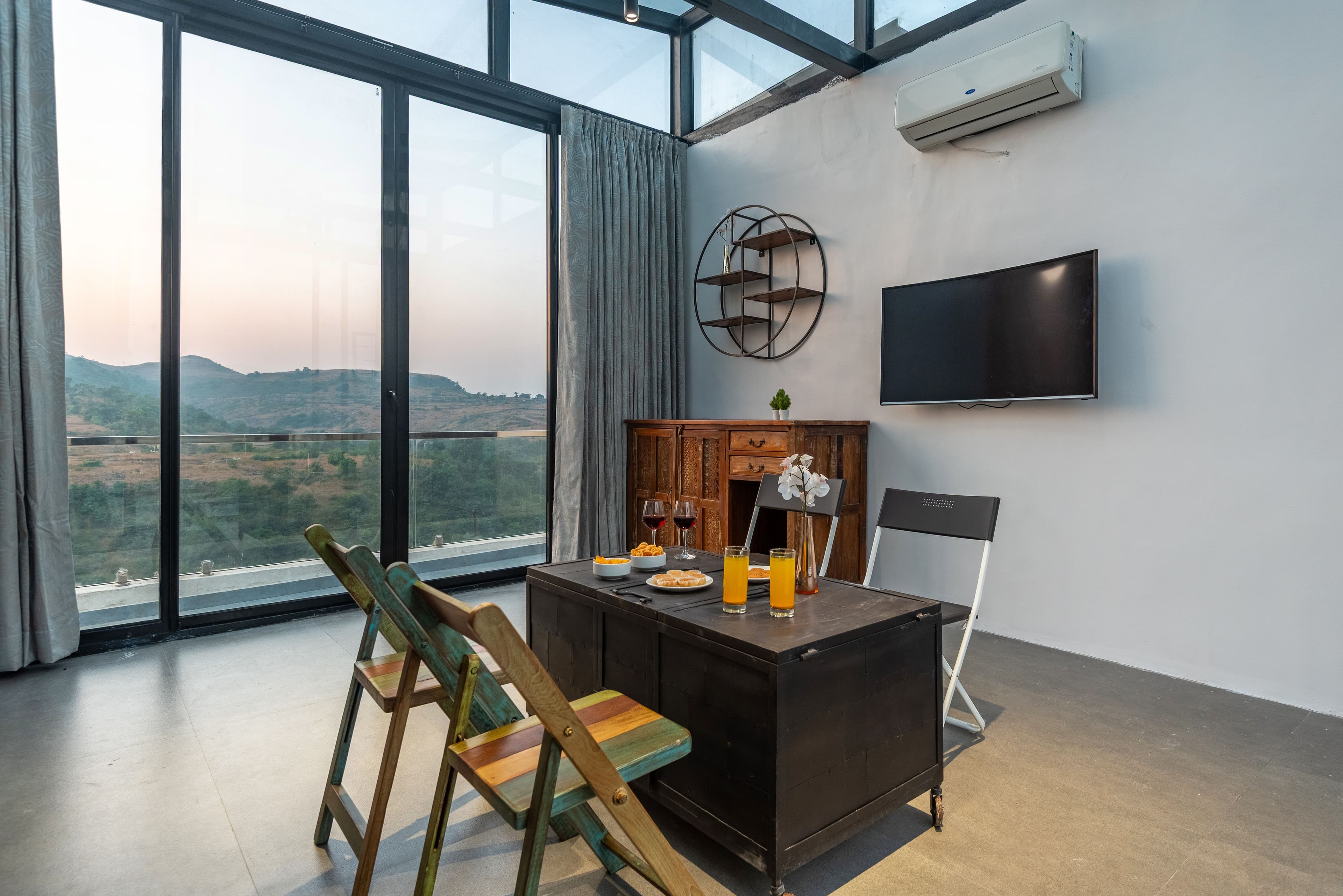 White House |  3-BHK Villa With panoramic Hill Views, Glass Room, Outdoor Pool & Dam nearby - Image 20