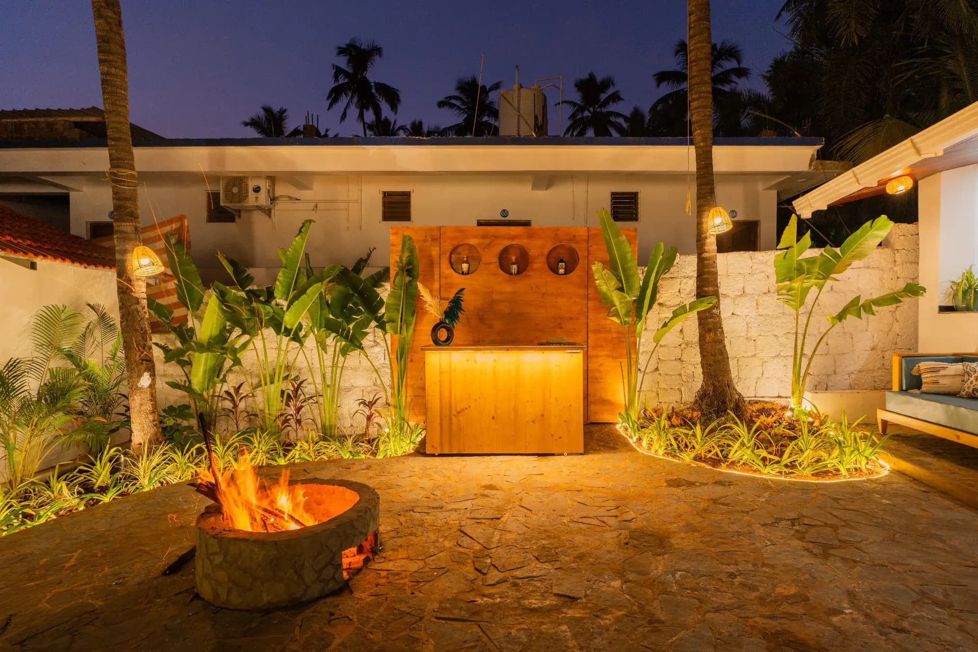 House of Neptune | 1-BHK Boutique Hut | Open Kitchen | Sit-out area | 10 Meters from Ashwem Beach - Image 6