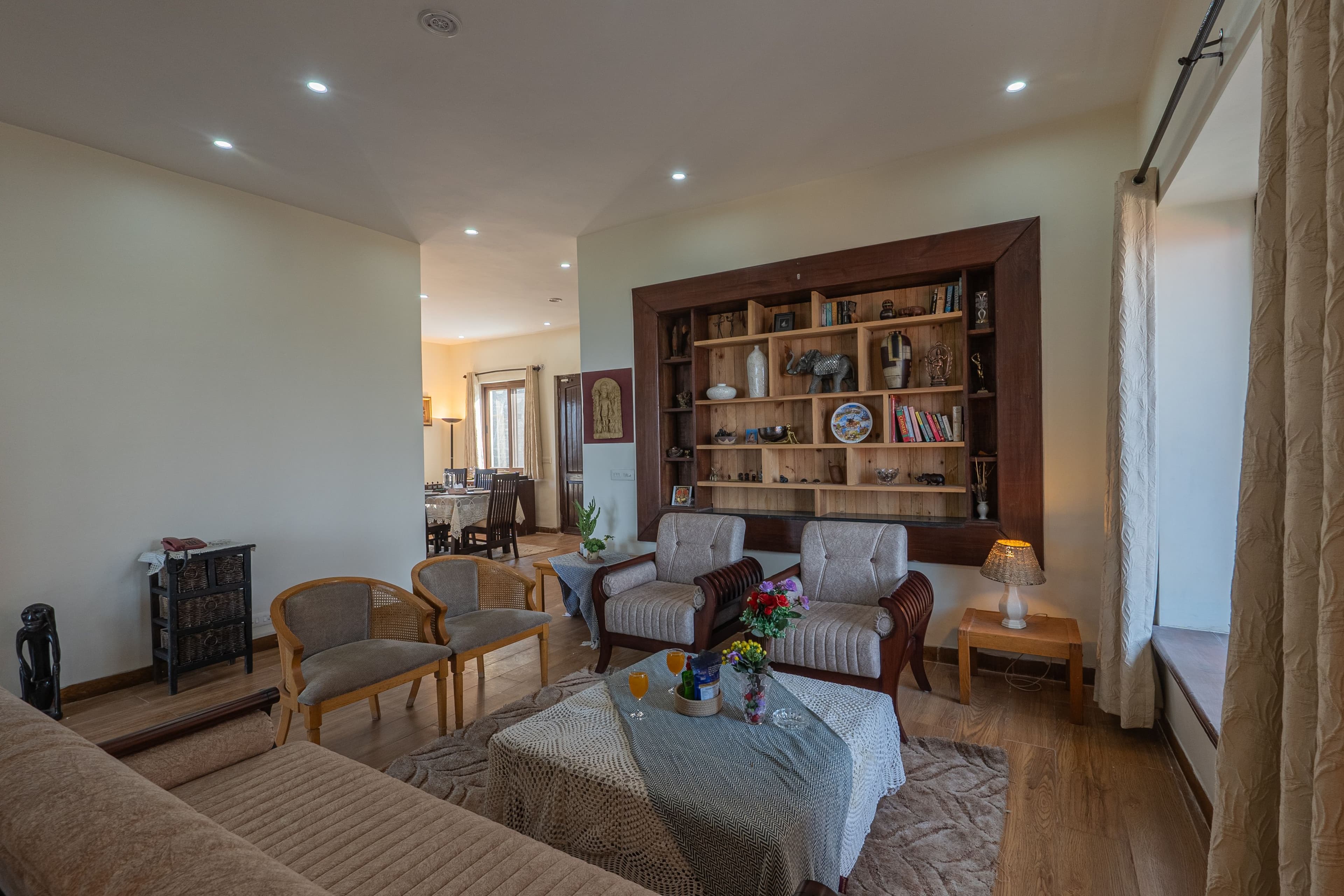 SnowPeak Villa | 3-BHK Pet-friendly Hideaway with Sit-Outs & Glass Patio, Garden &Hill Views - Image 28