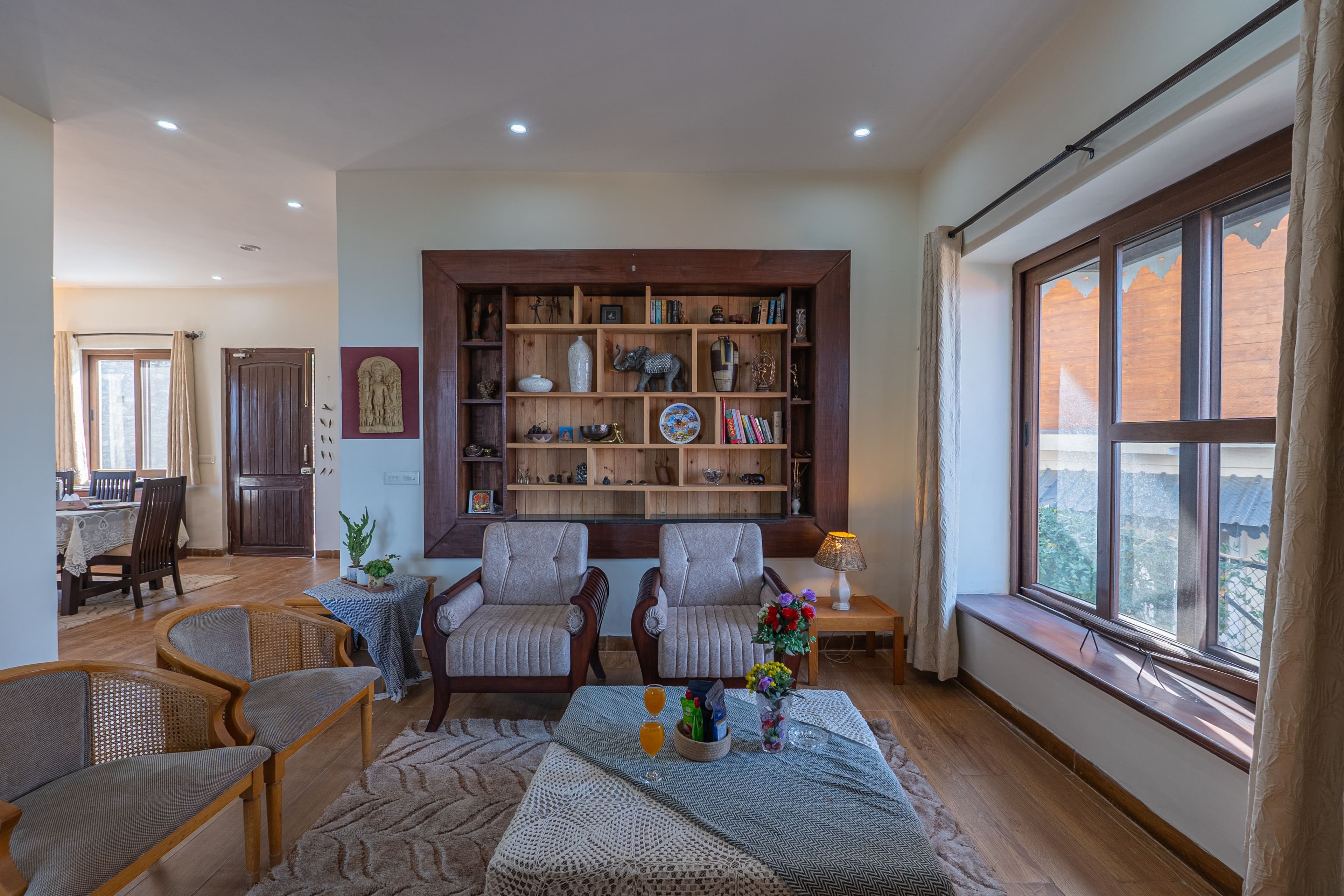 SnowPeak Villa | 3-BHK Pet-friendly Hideaway with Sit-Outs & Glass Patio, Garden &Hill Views - Image 27