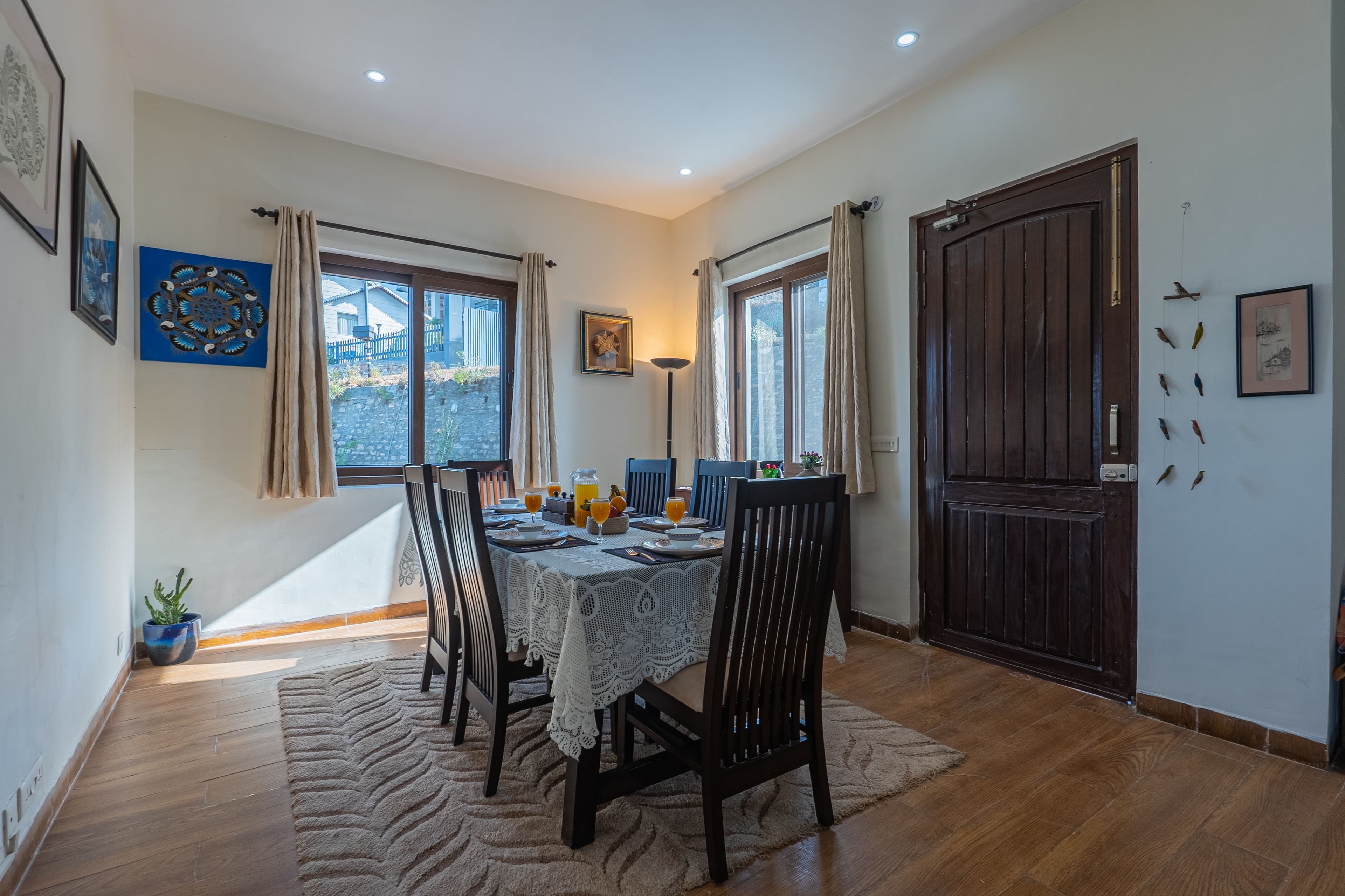 SnowPeak Villa | 3-BHK Pet-friendly Hideaway with Sit-Outs & Glass Patio, Garden &Hill Views - Image 11