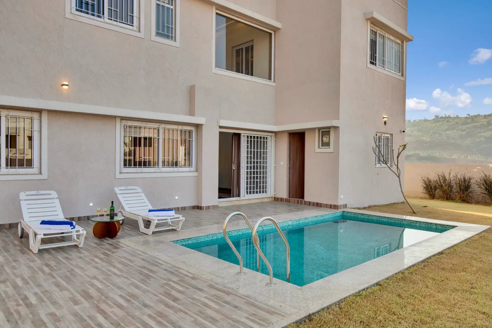 Shourya Bliss | 3-BHK | Pvt Pool & Garden | Scenic Views - Image 1