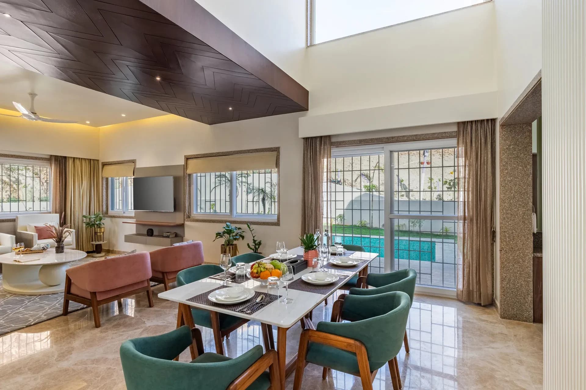 Shourya Eden | 3-BHK | Pvt Pool & Garden | Scenic Views - Image 14