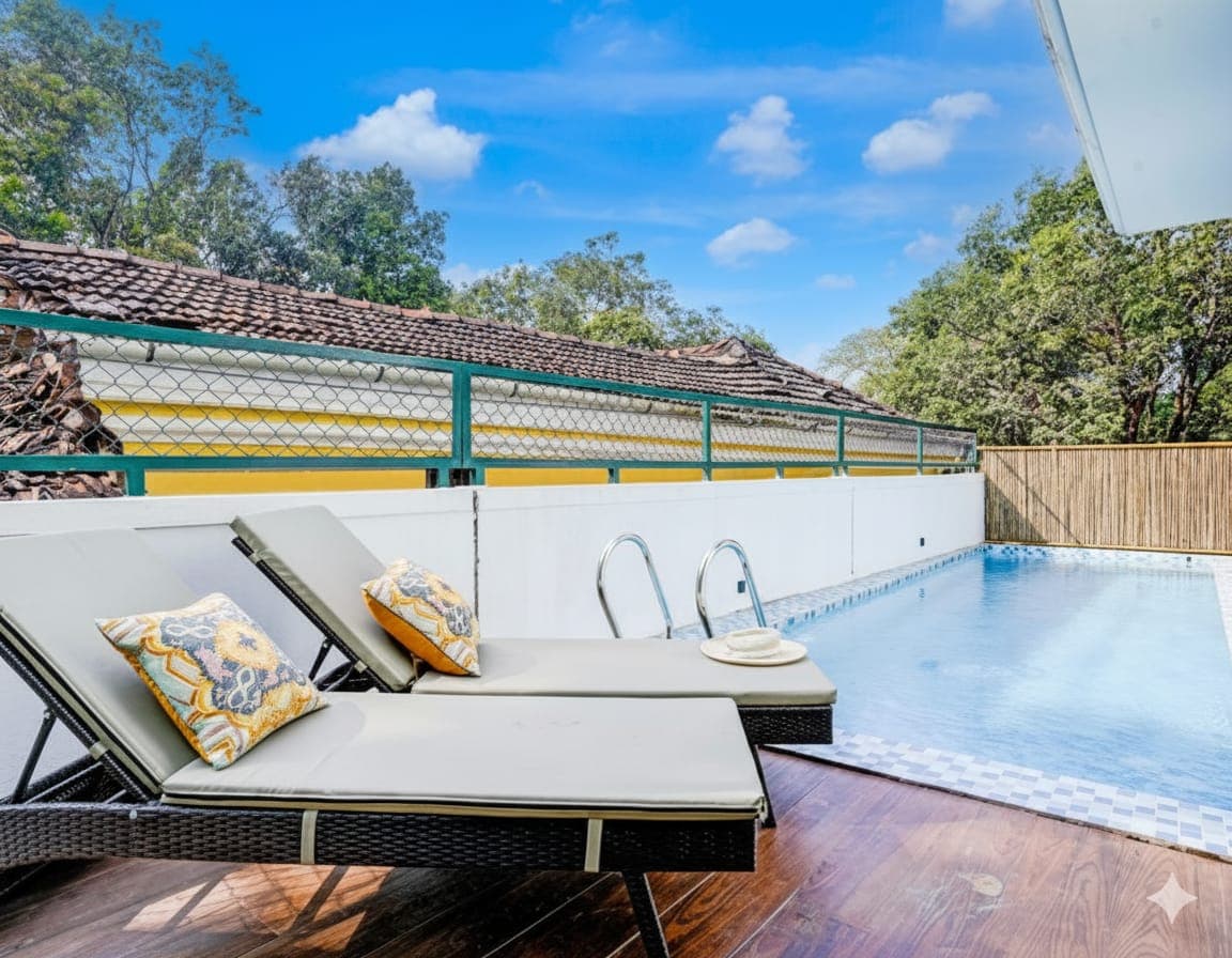 Casa Lotus | 3-BHK Villa with Private Pool, Cosy Nook, Balconies; in a Gated Complex - Image 6