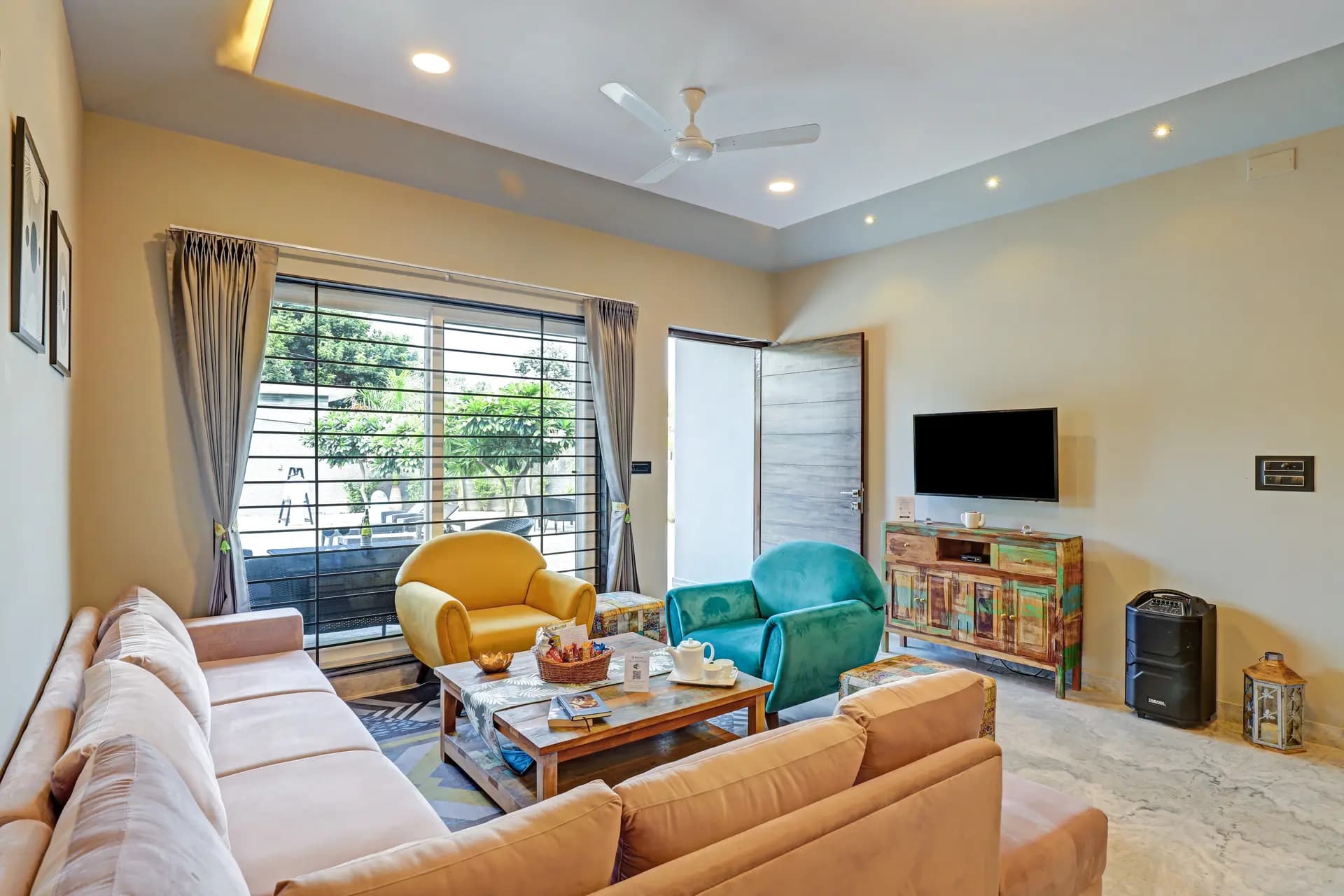 Radhyam | Charming 2–BHK Escape With Private Pool, Garden & Aravalli Hill Views - Image 7
