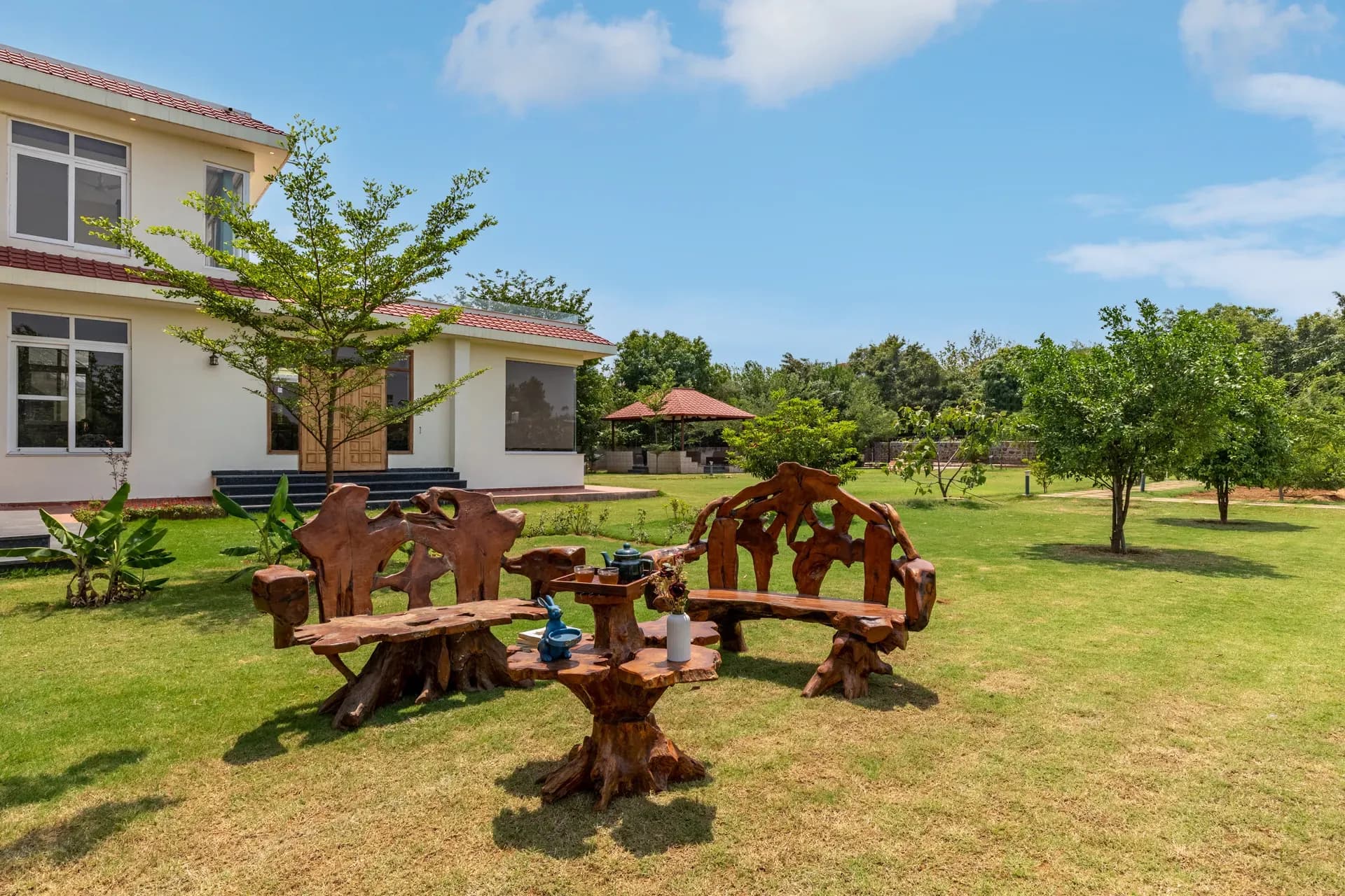 Raga | 2-BHK | Pvt Pool | Garden | Gazebo | Entertainment Lounge | Kids Play Area - Image 2