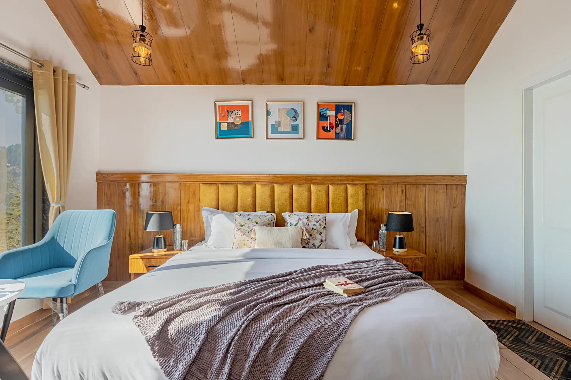 Evara | Serene Pet-friendly 4-BHK Hill Retreat W/ Balcony, Fireplace & Scenic Views - Image 35