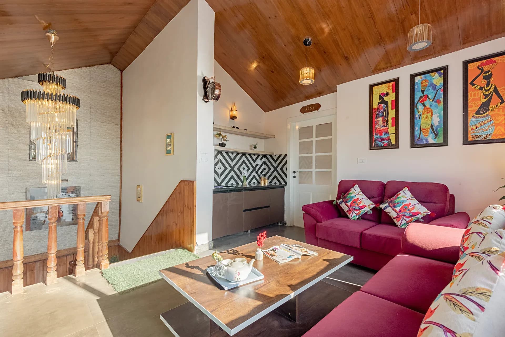 Evara | Serene Pet-friendly 4-BHK Hill Retreat W/ Balcony, Fireplace & Scenic Views - Image 9