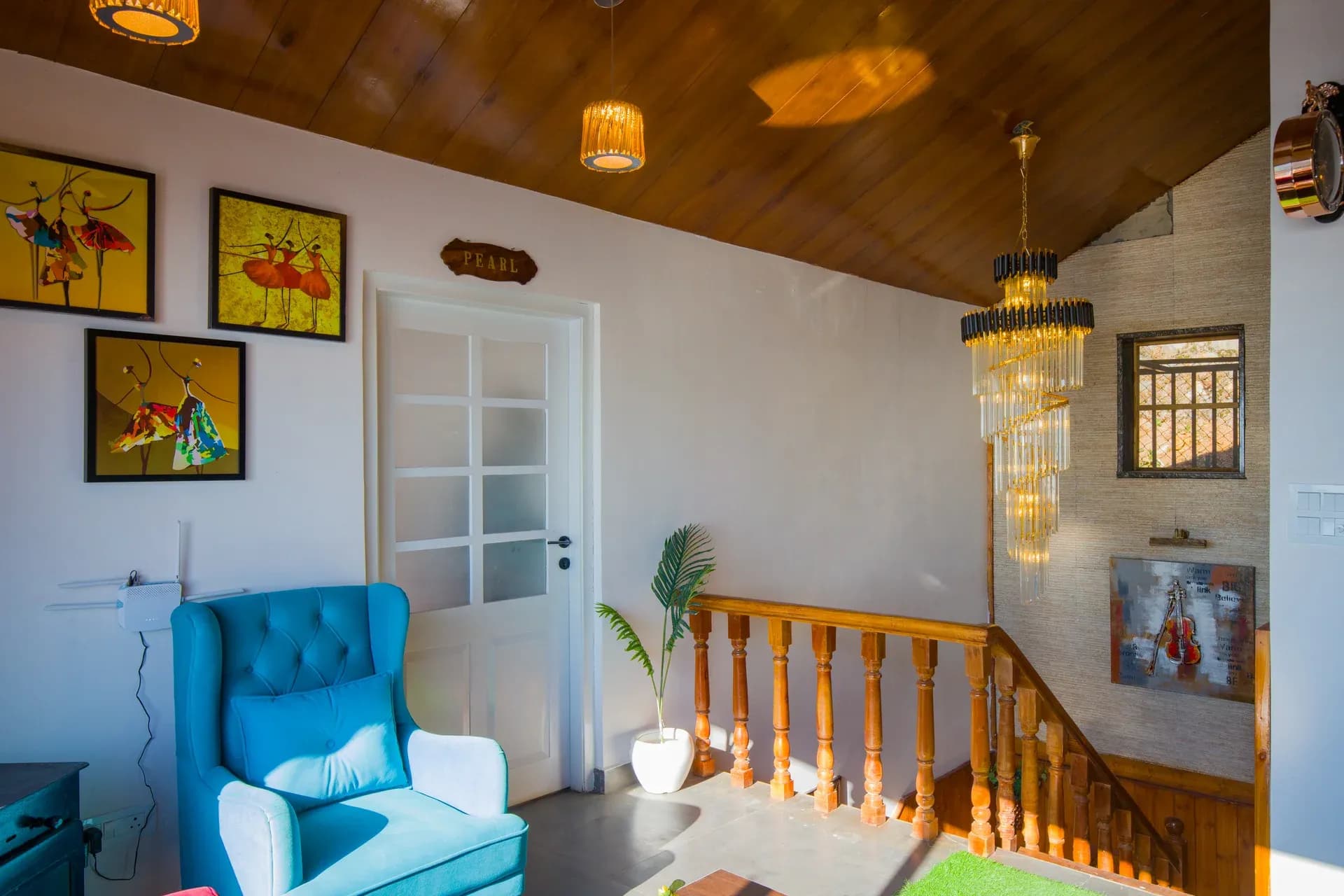 Evara | Serene Pet-friendly 4-BHK Hill Retreat W/ Balcony, Fireplace & Scenic Views - Image 12