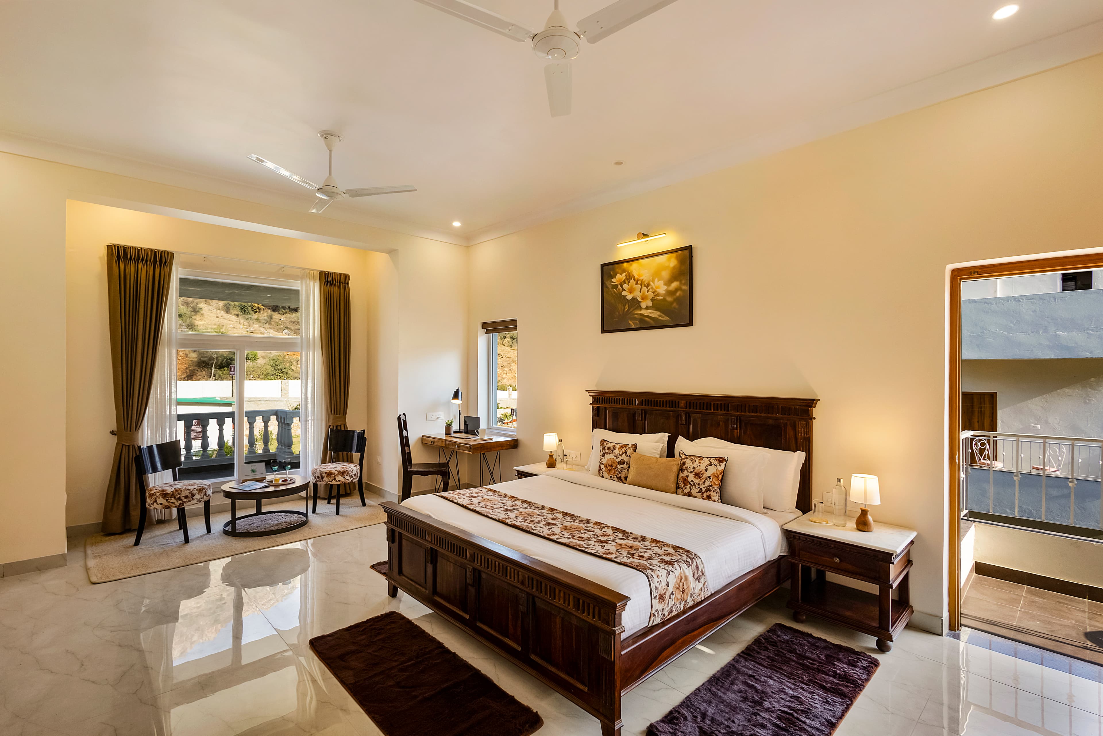 Mandovar Mountain Valley Retreat | 4 Room Pet-friendly Suite In a Private Estate with Shared Pool, Garden, Restaurant & Hill Views - Image 9