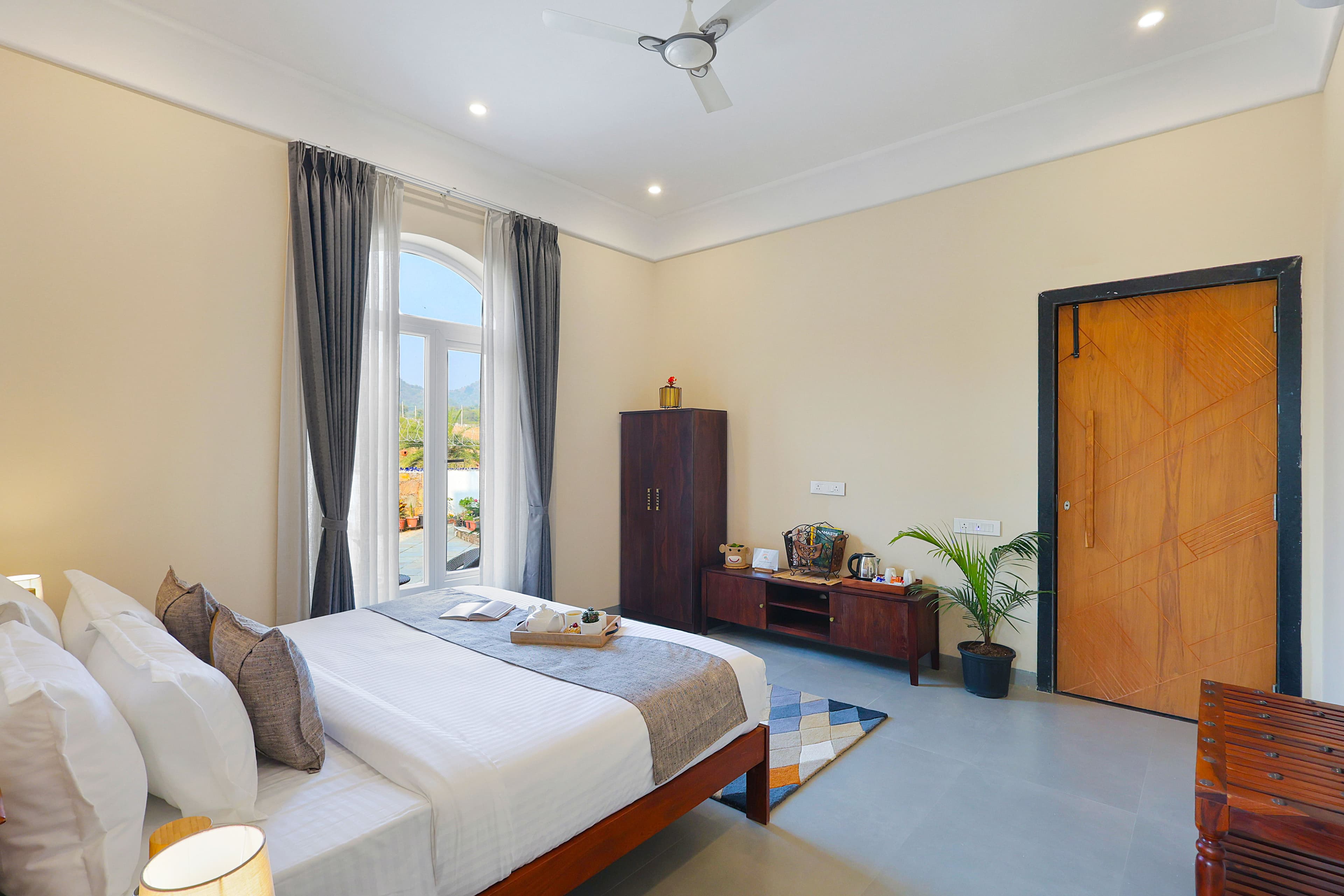Vaikunth Villa | 3-BHK Getaway with Rooftop Pool, Sit-out Area, Jacuzzi, Scenic Lake & Hill Views - Image 44