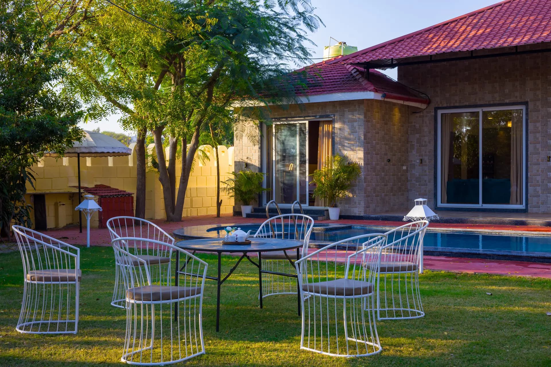 Roohmon’s Farm | Exquisite 5-BHK Retreat With Private Pool, Garden & Bar - Image 28