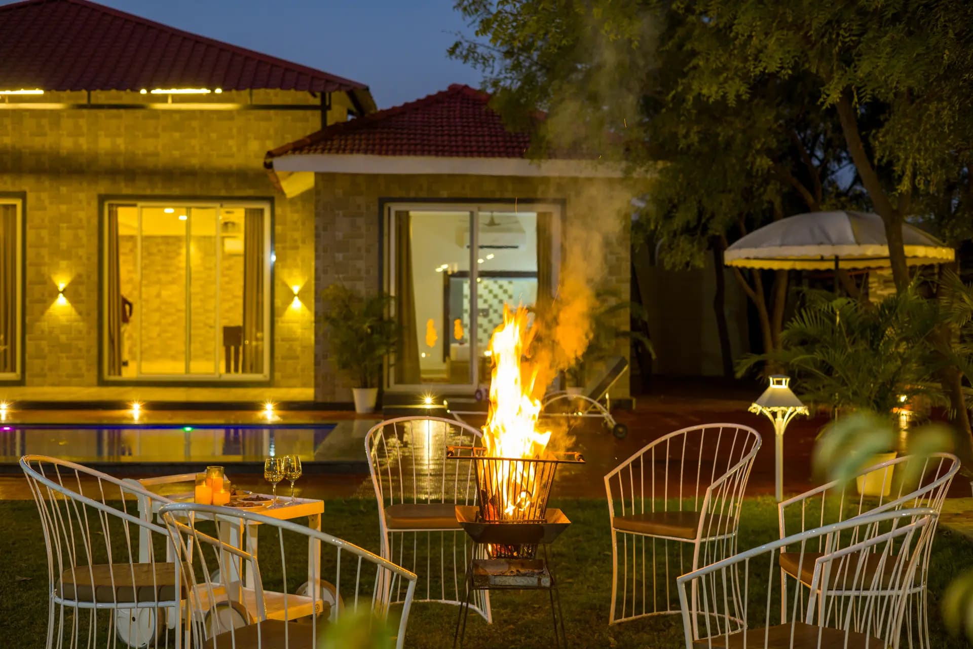 Roohmon’s Farm | Exquisite 5-BHK Retreat With Private Pool, Garden & Bar - Image 6