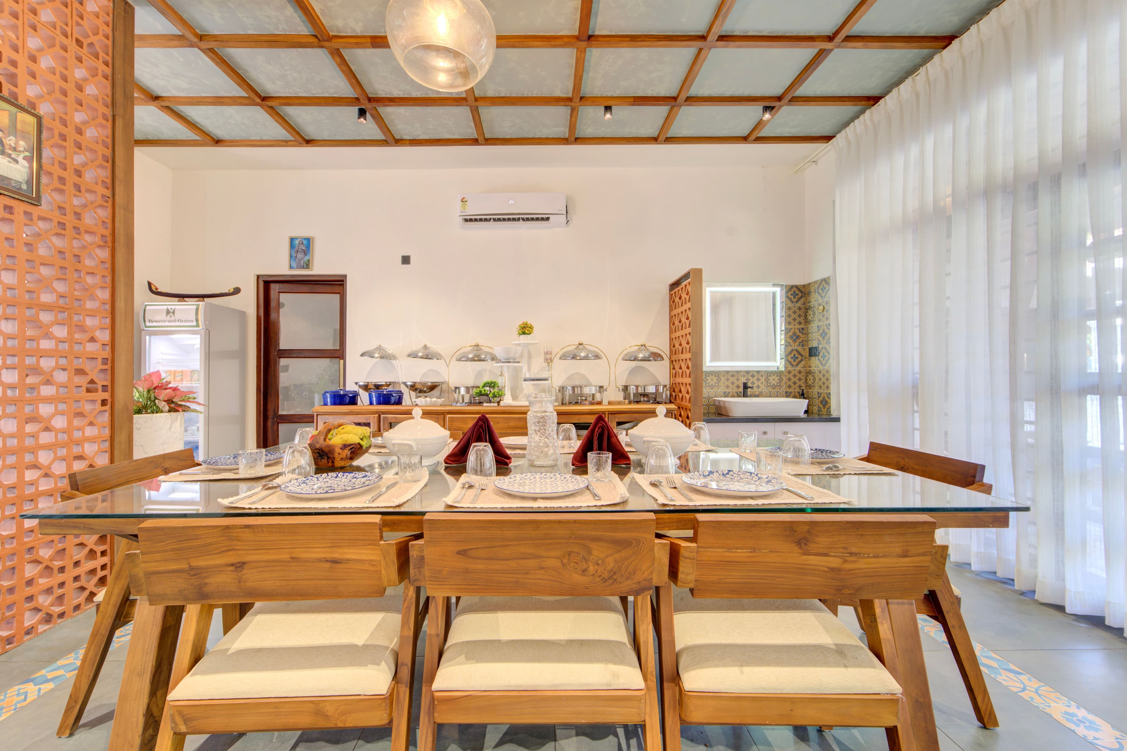 Breeze and Grains Resort | 3-BHK Vacation Home With Outdoor Patios & Chinese Wok Zone - Image 32