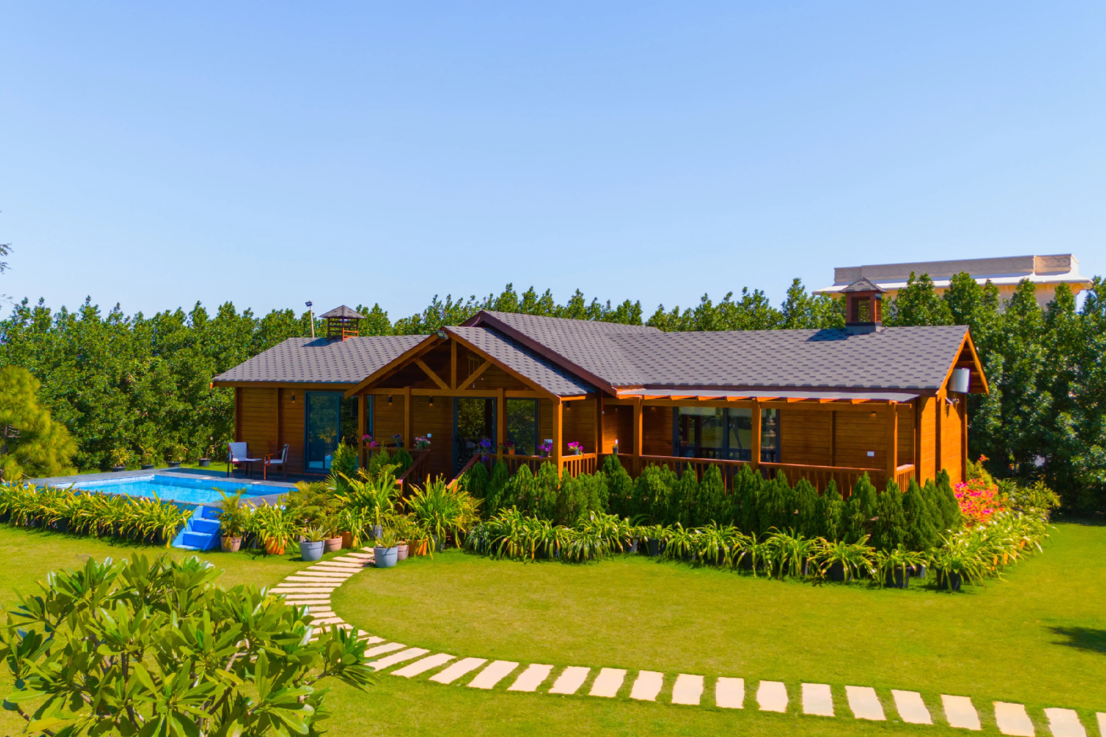 Riveira Hills |  3-BHK Pet-friendly Cottage with Lush Garden, Private Pool  - Image 1