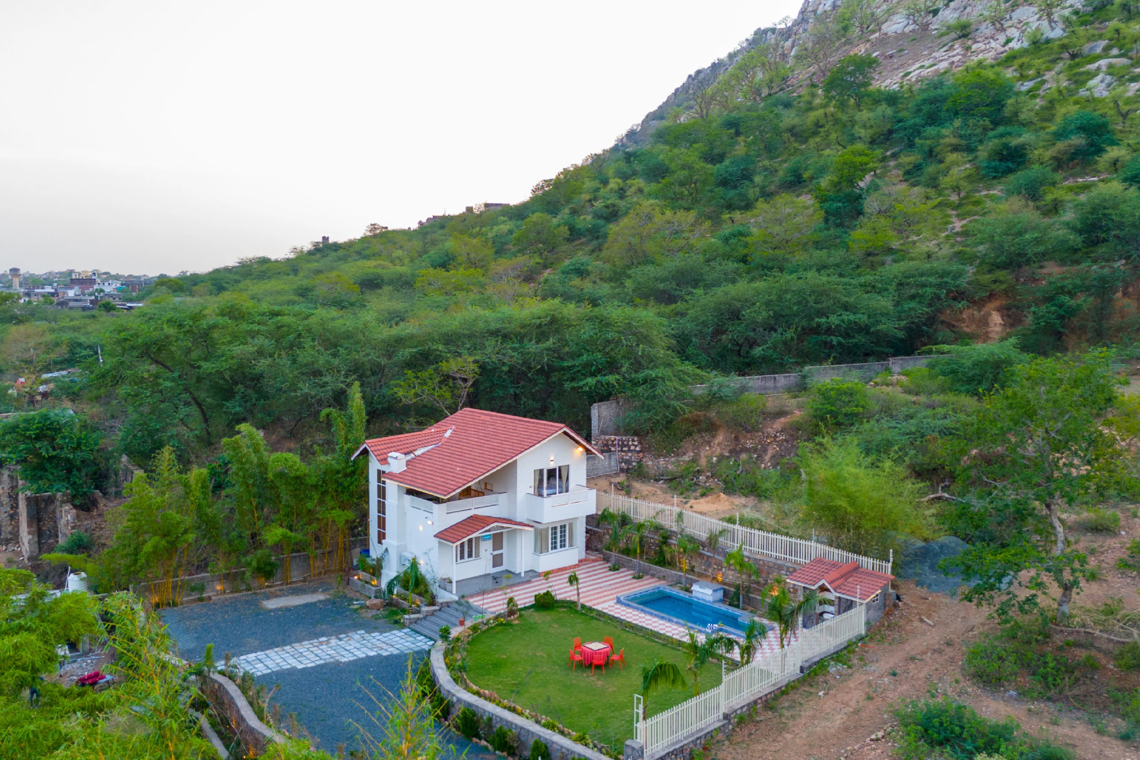 Ramgarh Wild Retreat | Pet-friendly Colonial-Style 2-BHK Villa Amidst the Hills with Private Pool & Garden - Image 2