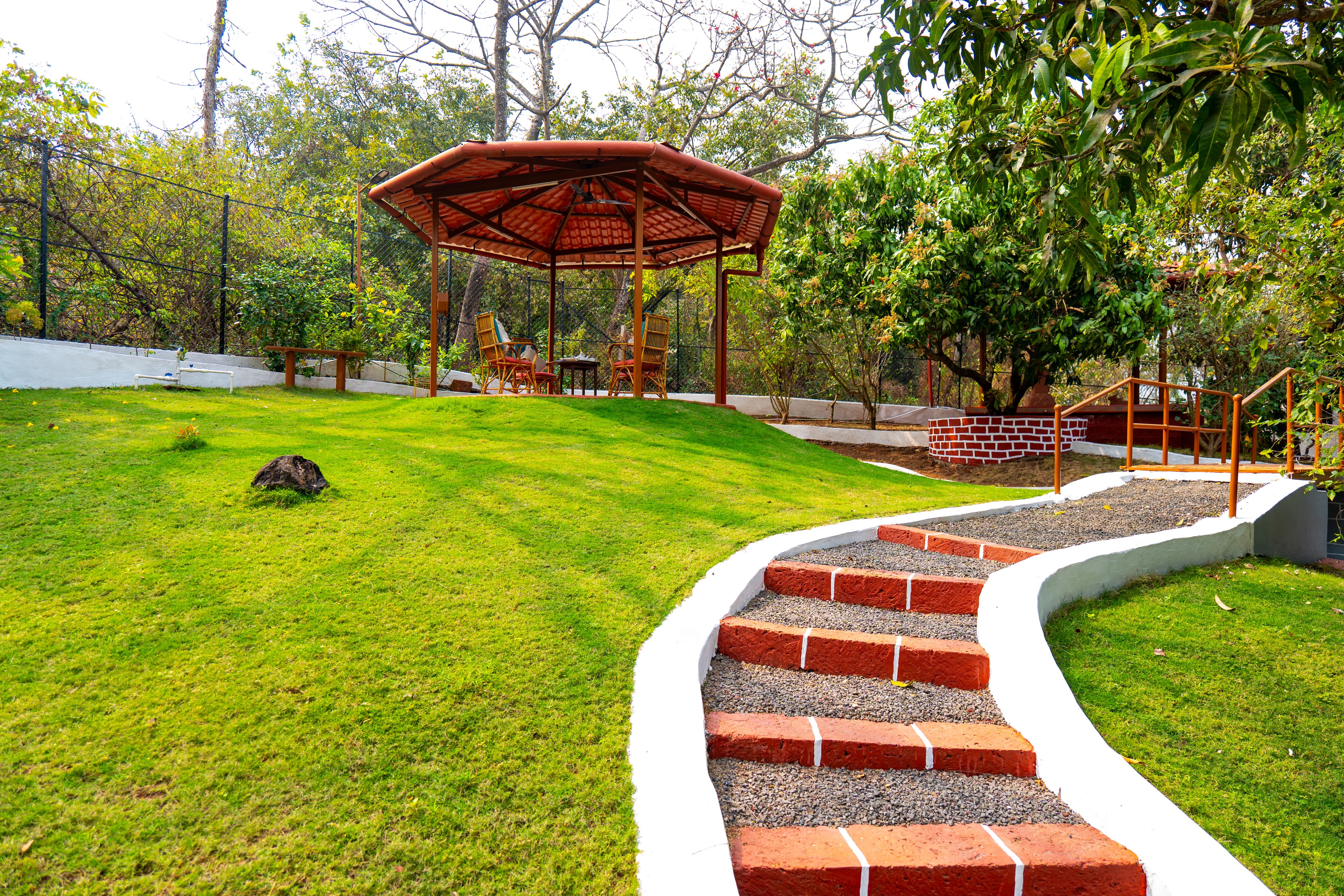 Valdivian Villa | 3-BHK with Verandah, Temple and Machan - Image 50