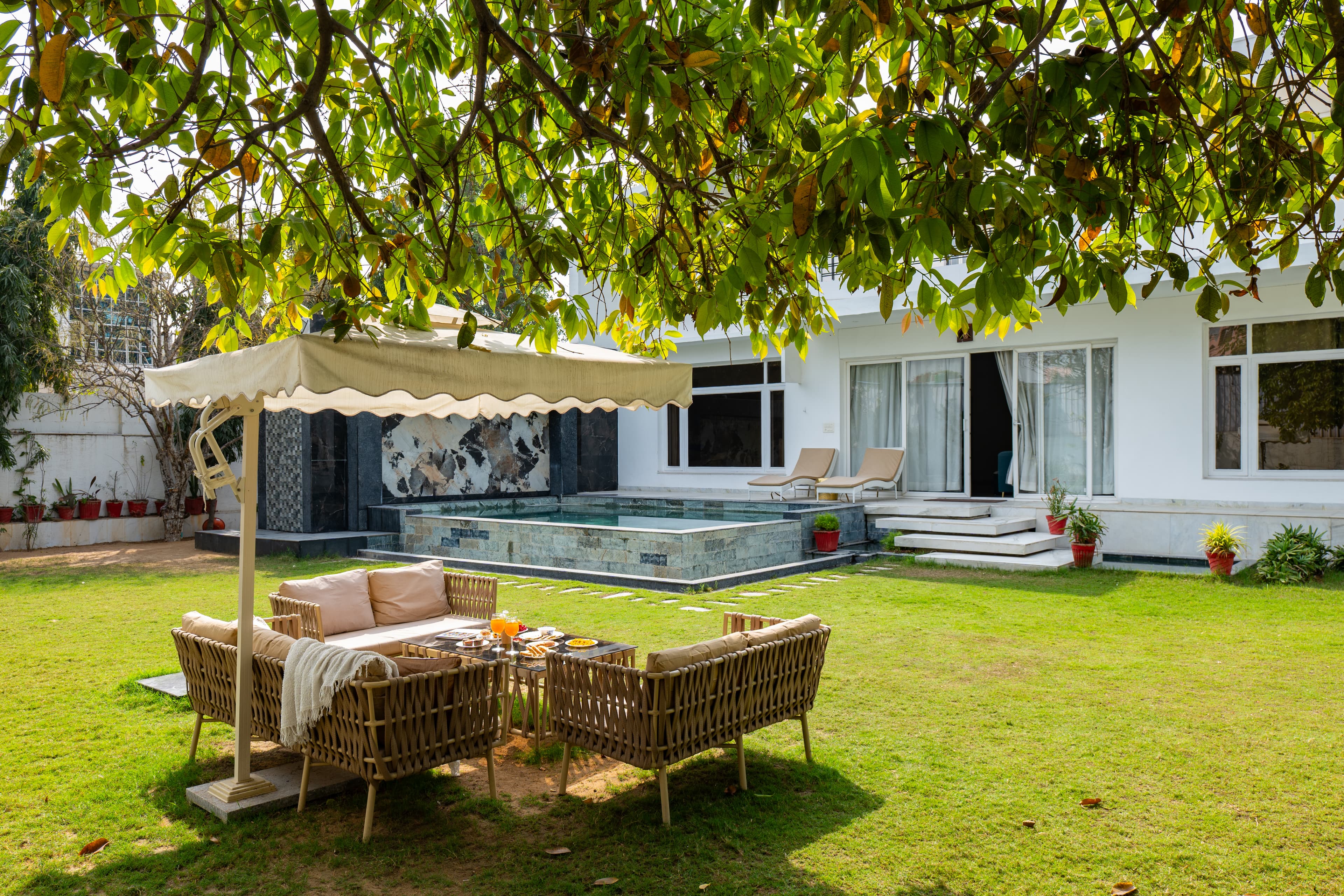 Kuber Vatika | 6-BHK Pet-friendly Villa with Private Pool and Garden Sit Out Area - Image 3