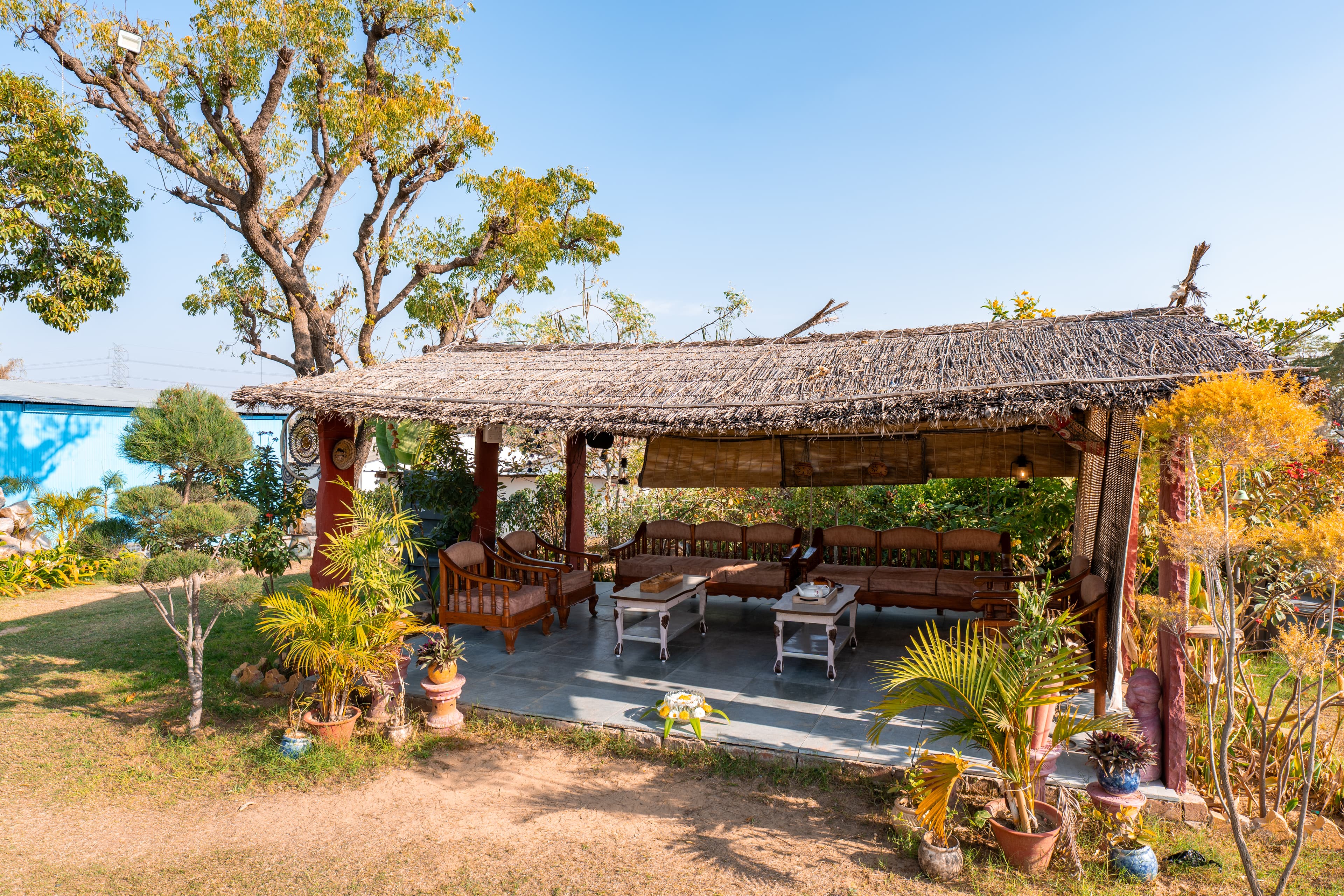 Krishna Serenity Villa | Pet-friendly 7-BHK Farmhouse with Private Pool, Gazebo and Garden, & Rajasthani Dhani - Image 50
