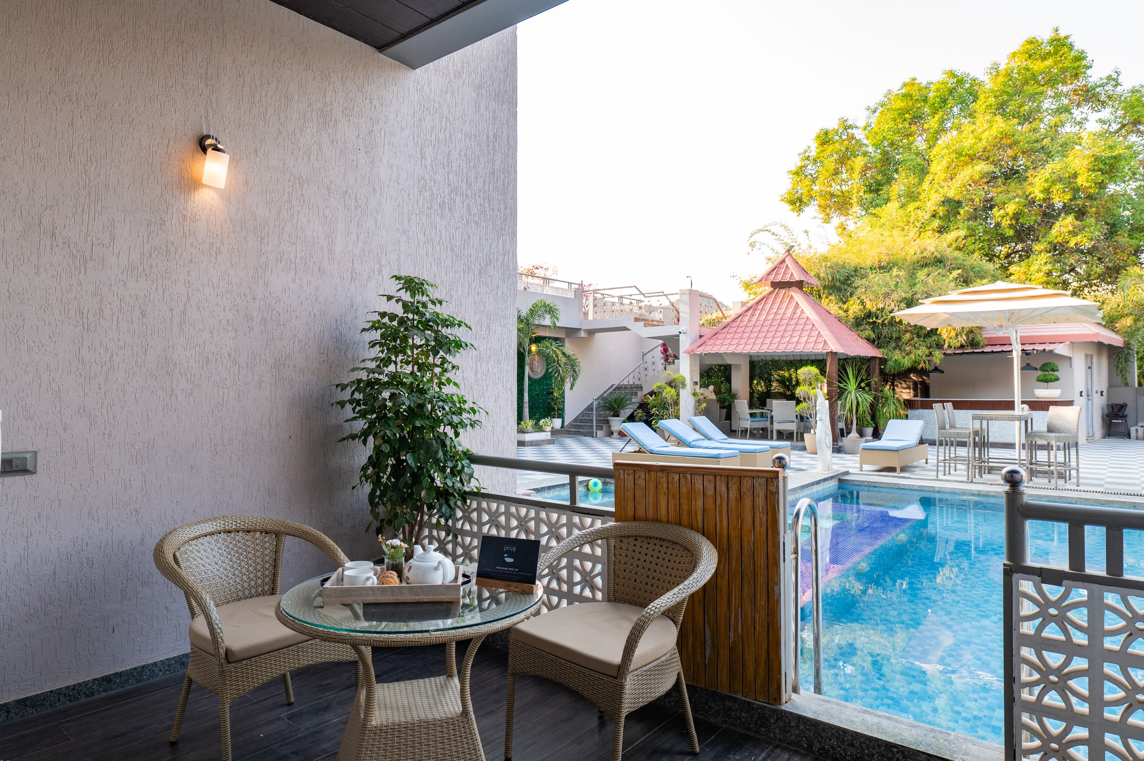 Mountain Creek  | Pet-friendly 1-Room Retreat With Shared Pool, Gazebo, Lounge Area, Game & gym zone| Near Fatehsagar Lake  - Image 9