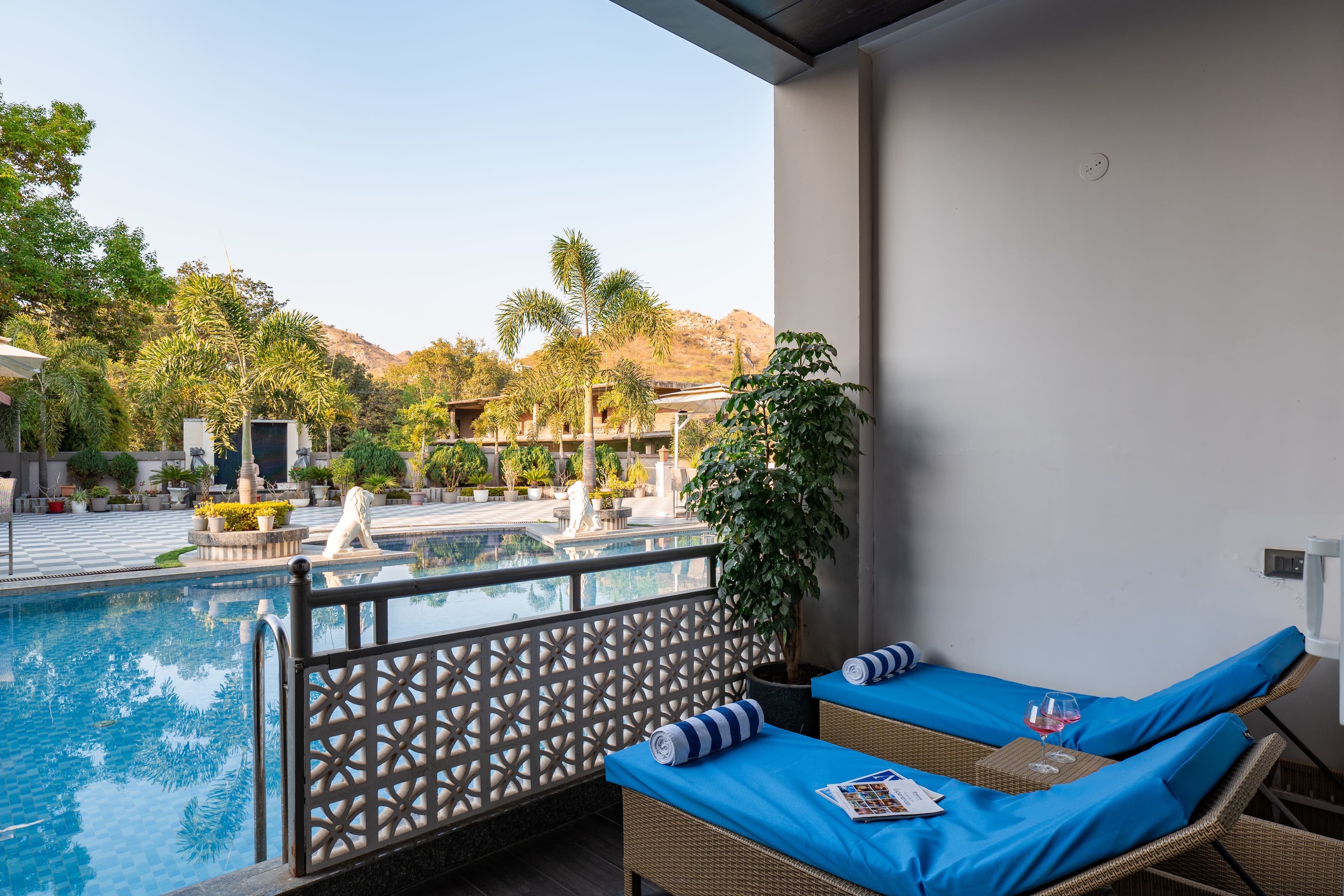 Mountain Creek  | Pet-friendly 1-Room Retreat With Shared Pool, Gazebo, Lounge Area, Game & gym zone| Near Fatehsagar Lake  - Image 16