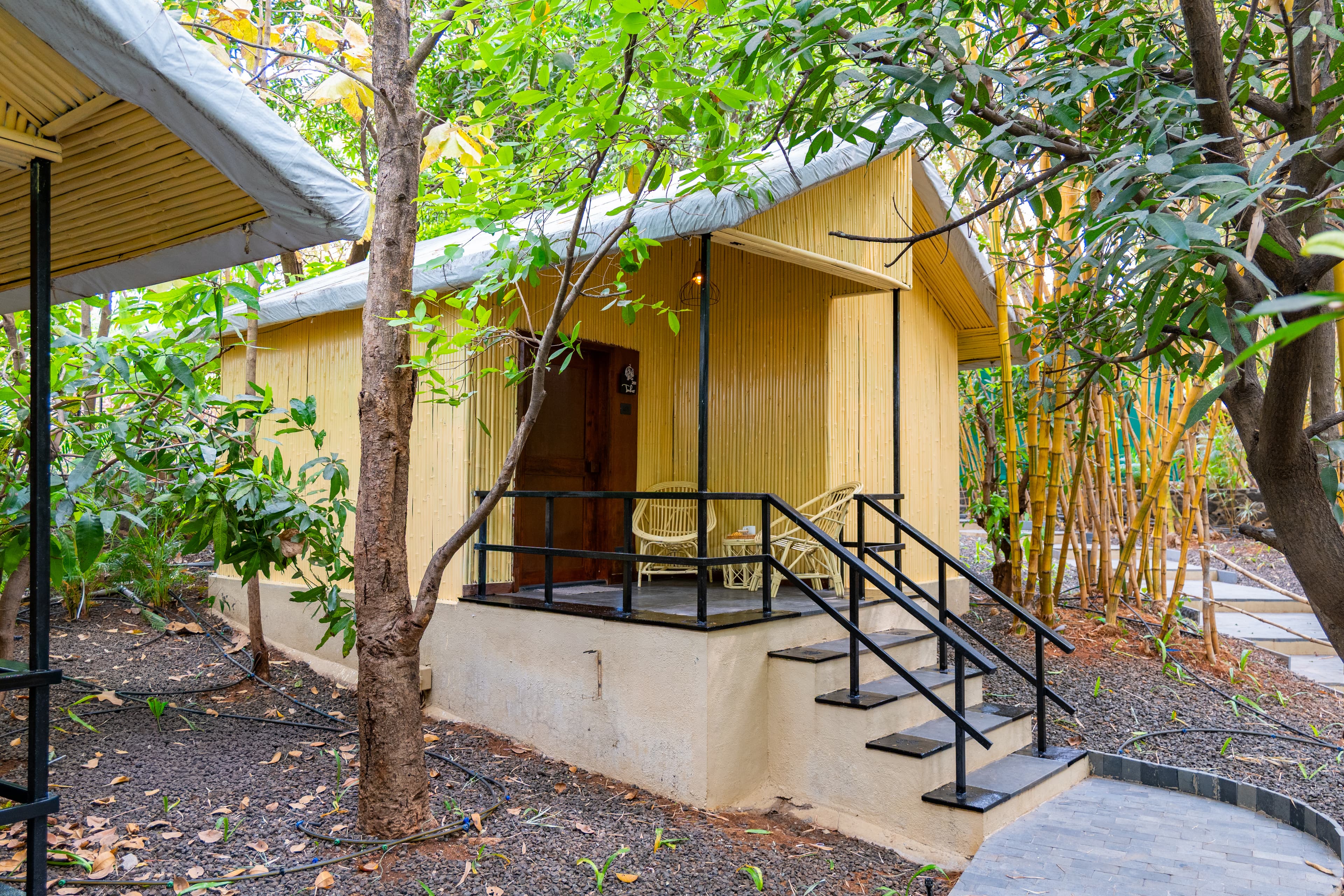Timber Standard Suite | Pet-friendly Bamboo Cottage with Pvt Sit-Out Area & Shared Dining - Image 1