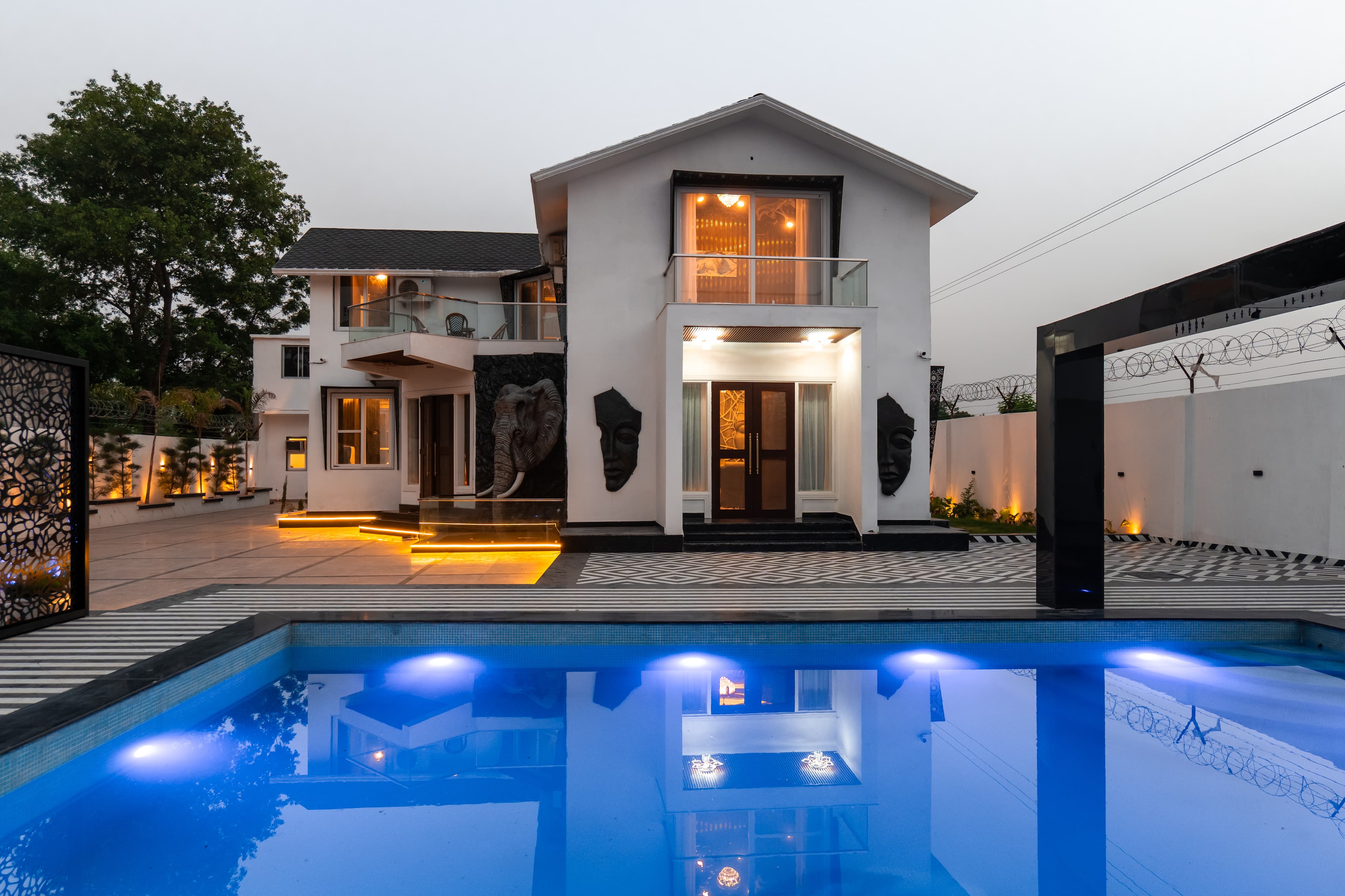 Raj Farm | 3-BHK Villa with Private Pool, Kid’s Room and An Outhouse - Image 1