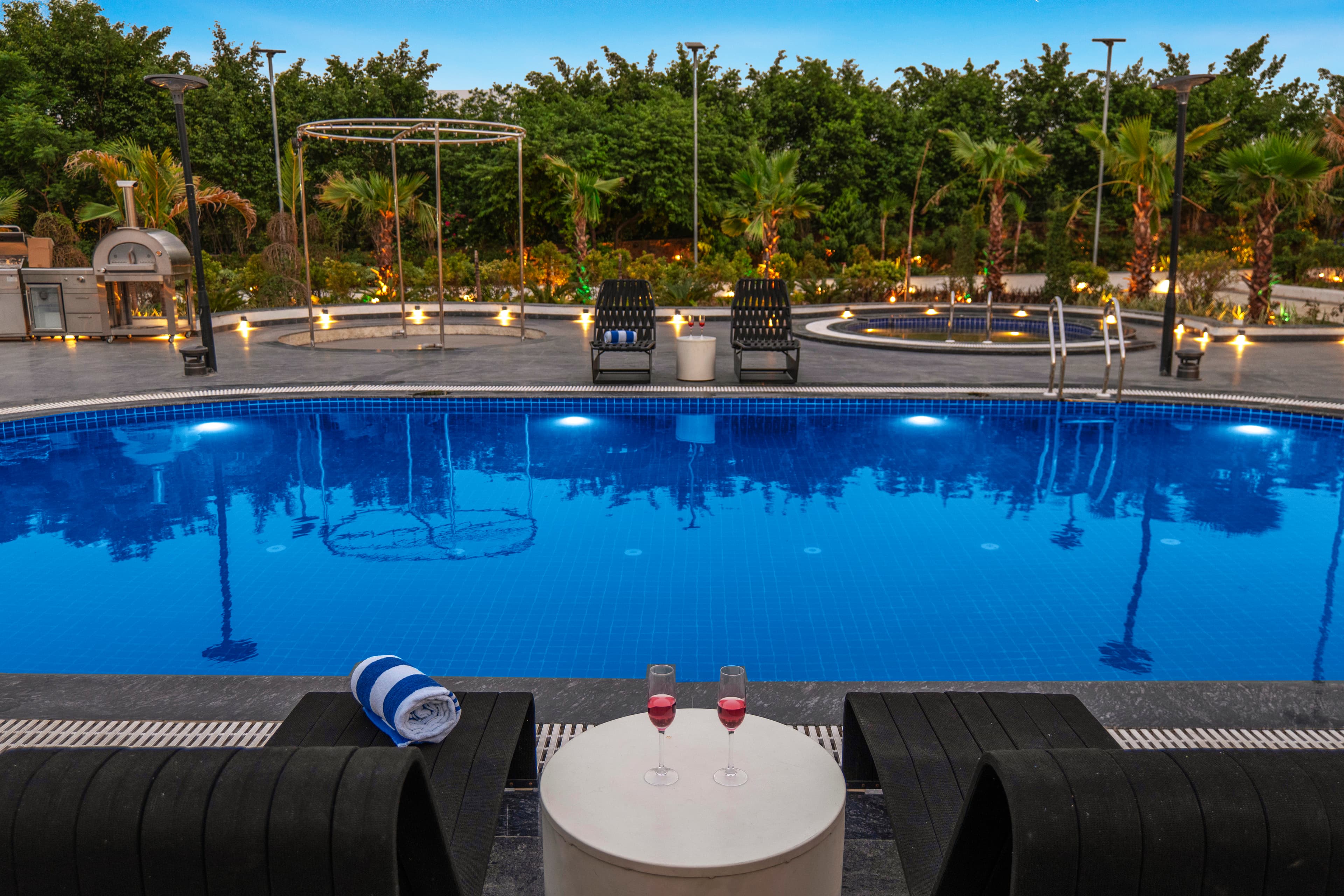 ASK Farms | Refined 4-BHK villa with Theatre Lounge, Pool & Fire BBQ Deck  - Image 2