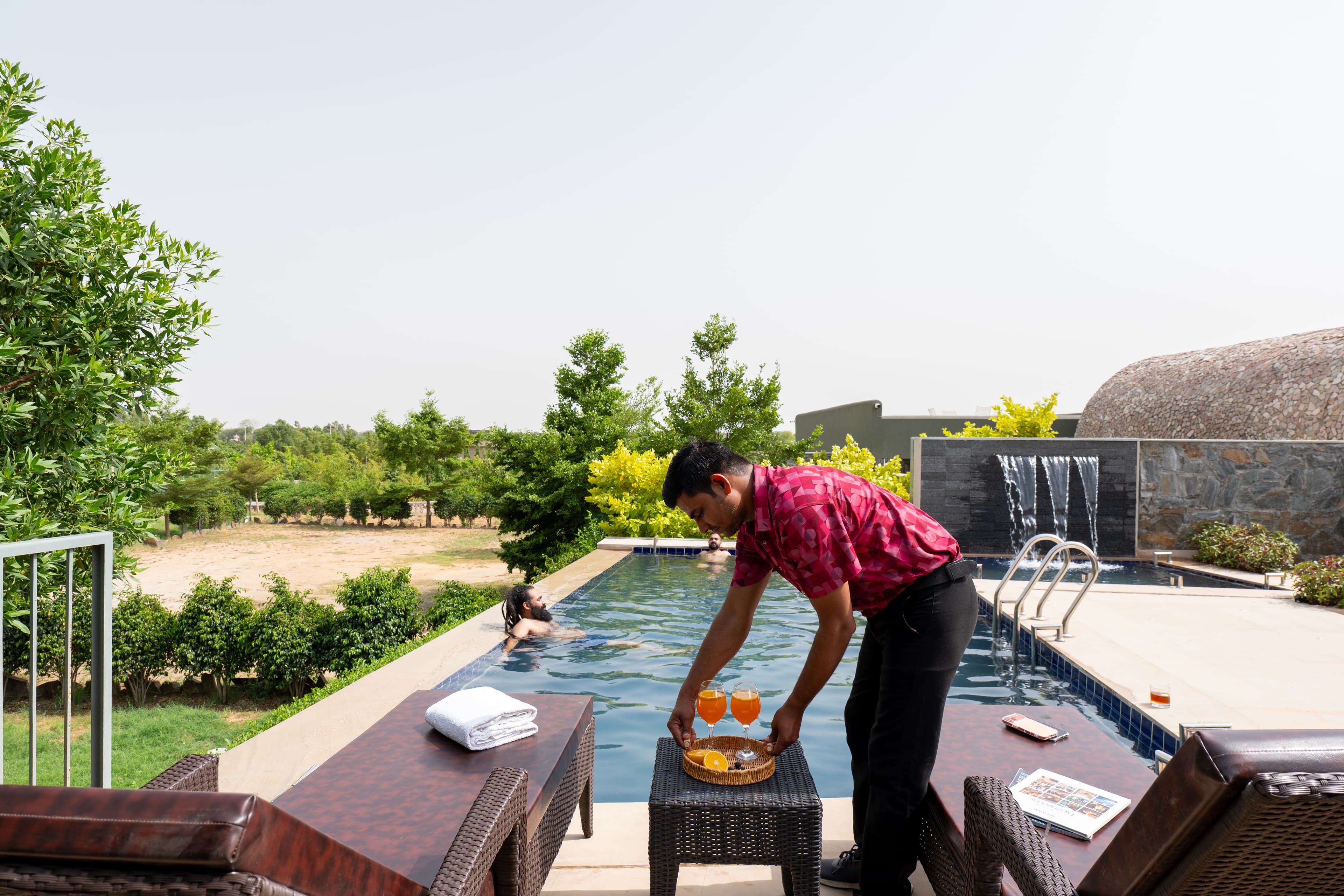 Earthstone | 4-BHK Stone Retreat with Private Pool, Garden, Gazebo, Terrace, & Open-Air Dining  - Image 33