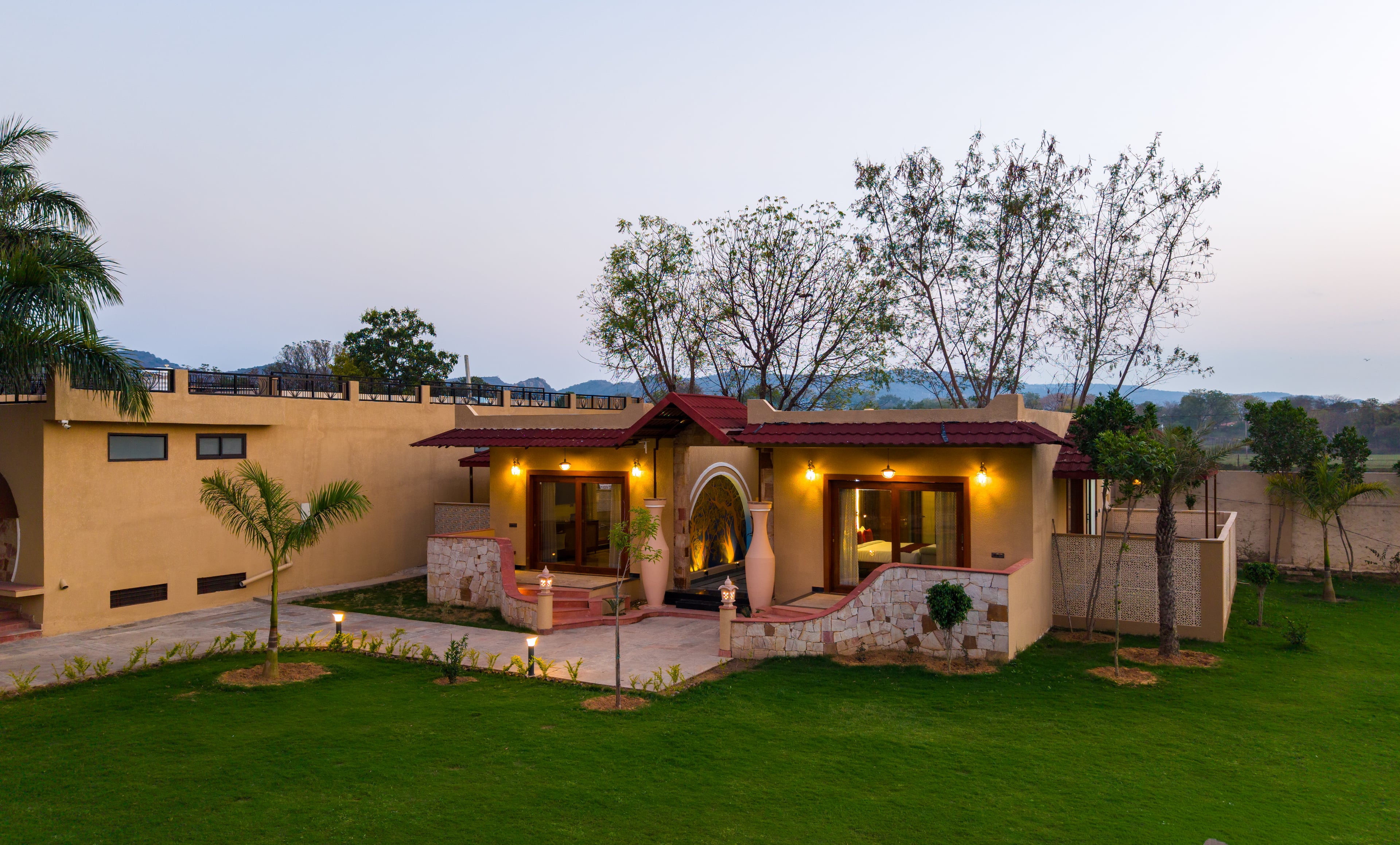 Tiger Cave Suite | 1-Room with Private Pool, Sit-out area, Shared Pool & Garden on Main Ranthambore Road | Pet-Friendly — photo 2