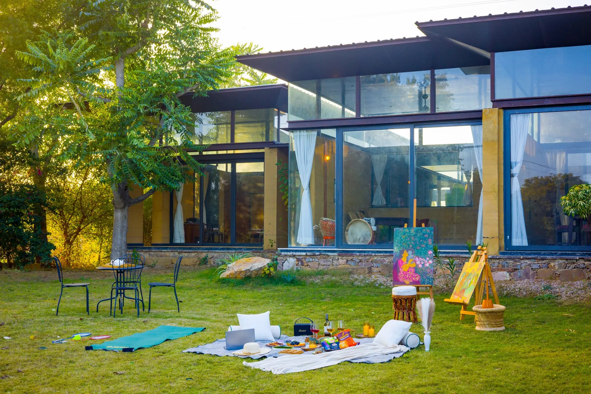 Hari Bagh Farmhouse | Pet-friendly Organic Farm With Art Nook, Pond & Gaming Room — photo 3