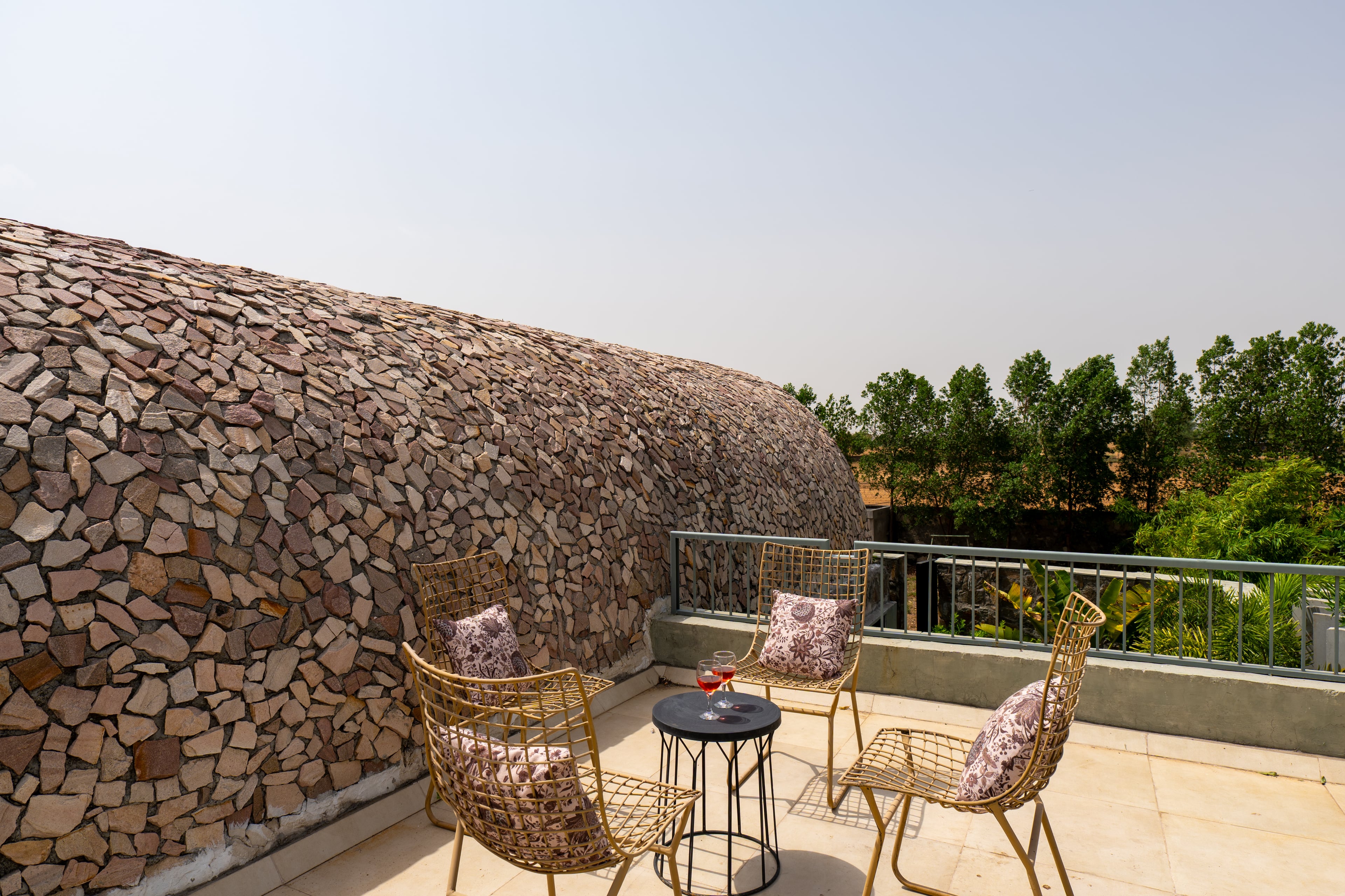 Earthstone | 4-BHK Stone Retreat with Private Pool, Garden, Gazebo, Terrace, & Open-Air Dining  — photo 5