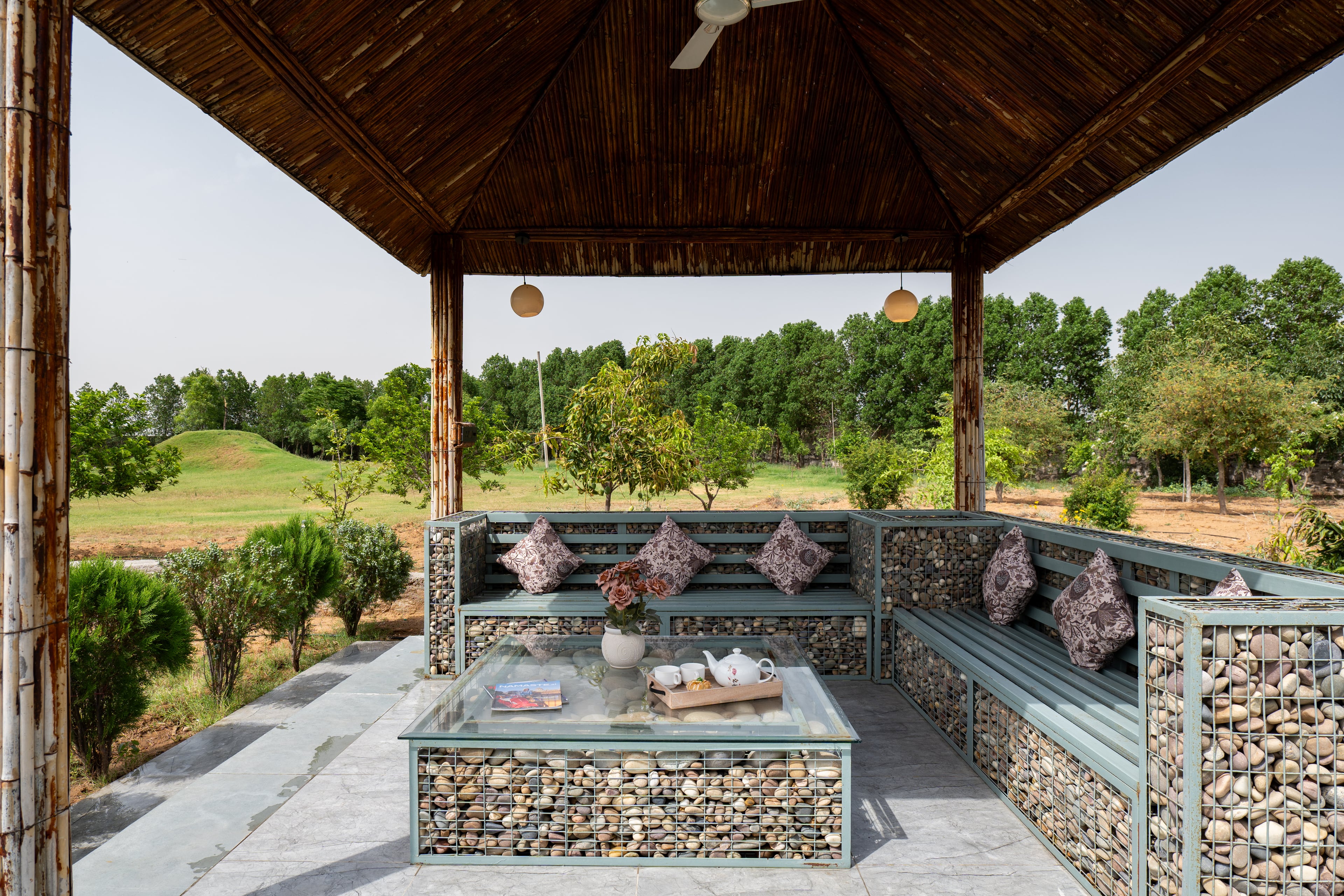 Earthstone | 4-BHK Stone Retreat with Private Pool, Garden, Gazebo, Terrace, & Open-Air Dining  — photo 4