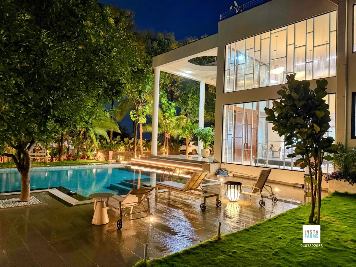 SwarGa The Lake Retreat - 6BR Pool Farmhouse