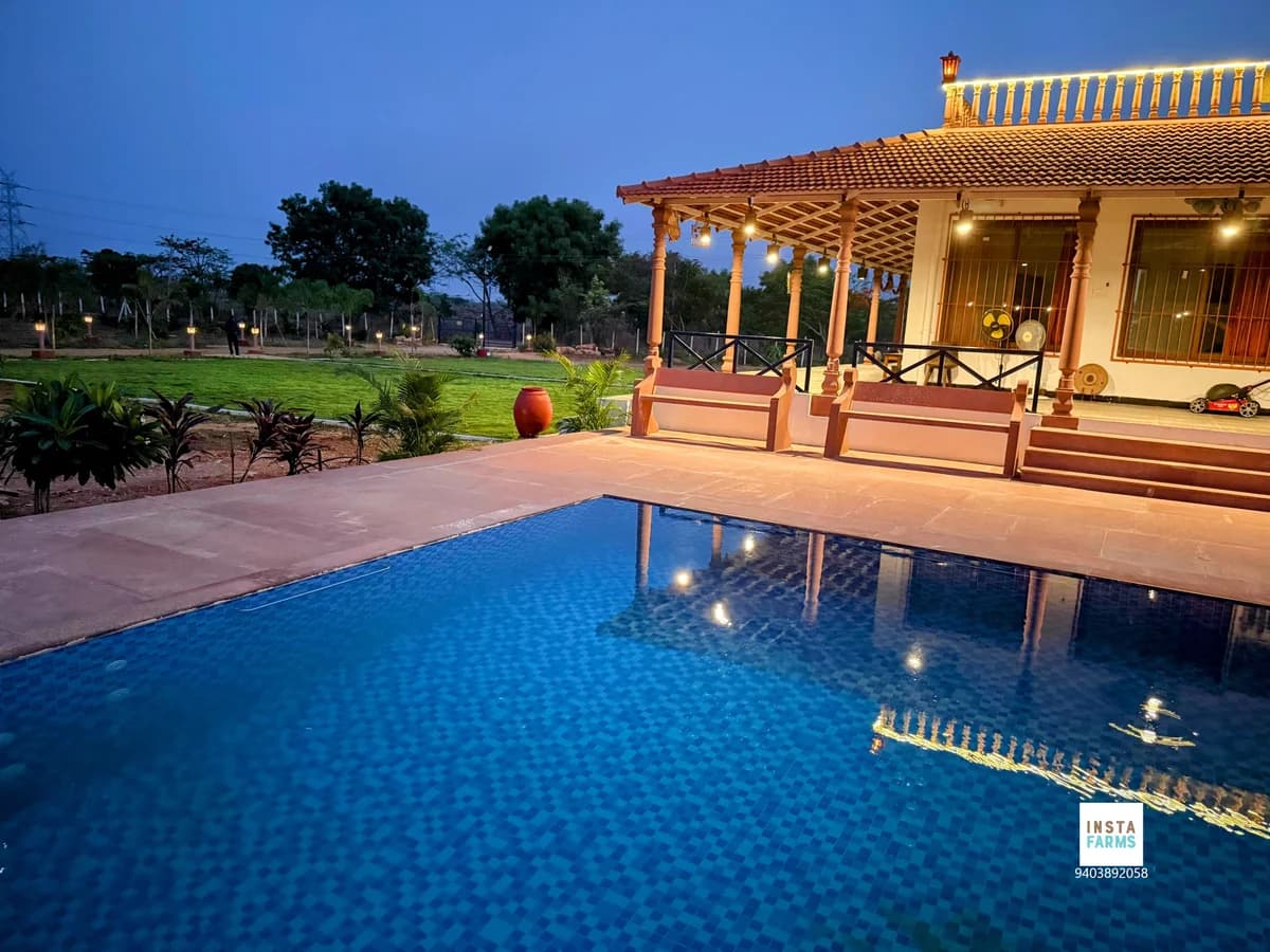 Rudra Farms - 3BR Pool Farmhouse 2